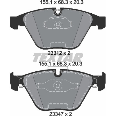 Колодки гальмівні (передні) BMW 3 (E90/E92/E93) 06-13 (Teves)