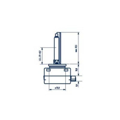 Автолампа D1S 85V 35W PK32d-2 Xenon