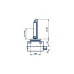 Автолампа D1S 85V 35W PK32d-2 Xenon