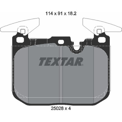 Колодки гальмівні (передні) BMW 1 (F20/F21)/ 3 (F30/F31/F34)/ i8 (I12) 11- (Brembo)