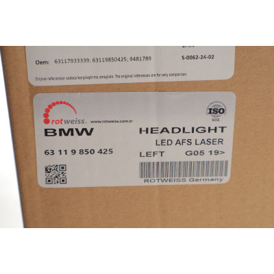 Фара (L) BMW X5 (G05/F95)/X6 (G06/F96) 19- (LED)