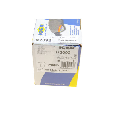 Колодки гальмівні (задні) BMW 1 (F20/F21)/3 (F30/F31/F34/F80)/4 (F32/F82) 11- B37/B47/N13/N47/N55