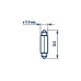 Автолампа C10W 12V 10W SV8.5 (11x35mm)