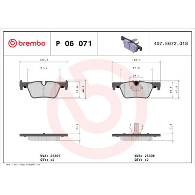 Колодки гальмівні (задні) BMW 3 (F30/F31/F34)/4 (F36) 11- (Bosch)