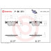 Колодки гальмівні (задні) BMW 3 (F30/F31/F34)/4 (F36) 11- (Bosch)