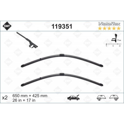 Щітки склоочисника (650/425мм) BMW 6 (F12/F13/F06 GC) 10- Щітки склоочисника (650/425мм) BMW 6 (F12/F13/F06 GC) 10-
