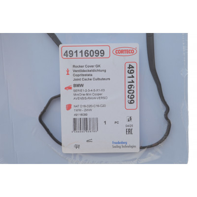 Прокладка кришки клапанів BMW 1 (F20)/3 (E90)/5 (F10/F11) 1.6-2.0D 06-/Toyota Avensis 15-18 (комплект) Прокладка кришки клапанів BMW 1 (F20)/3 (E90)/5 (F10/F11) 1.6-2.0D 06-/Toyota Avensis 15-18 (комплект)