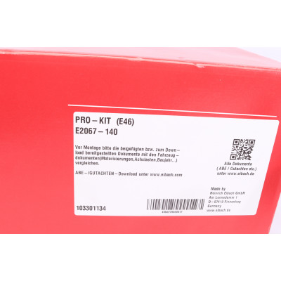 Комплект пружин (Pro-Kit) BMW 3 (E46) 98-07 (4 шт.)