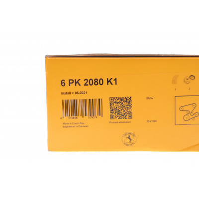 Комплект ременя генератора BMW 3 (E46) 01-/5 (E60) 2.0-3.0D (M47/M57) 04- (6PK2080) Комплект ременя генератора BMW 3 (E46) 01-/5 (E60) 2.0-3.0D (M47/M57) 04- (6PK2080)