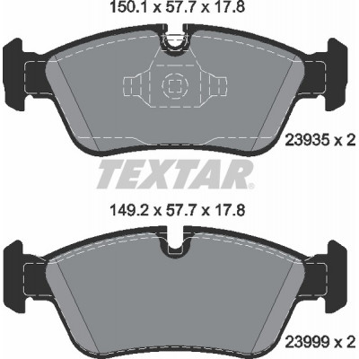 Колодки гальмівні (передні) BMW 1 (E87)/ 3 (E90) 1.6/2.2/2.0D 04-11 (Ate-Teves) Q+