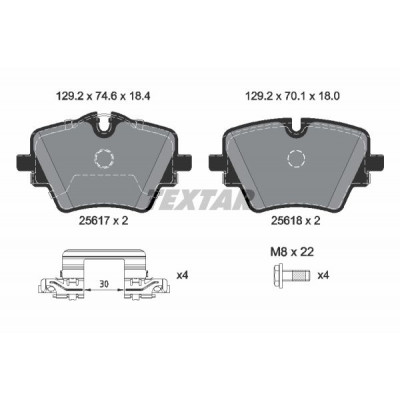 Колодки гальмівні (передні) BMW 2 (U06)/X1 (U11) 21- Колодки гальмівні (передні) BMW 2 (U06)/X1 (U11) 21-